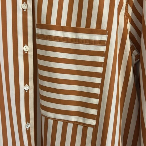 AYR The Deep End Button Down Shirt Striped Size S Small - Picture 4 of 5